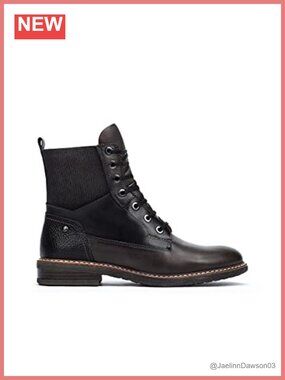 PIKOLINOS Leather Flat Ankle Boots Lace-Up Casual Daily Wear